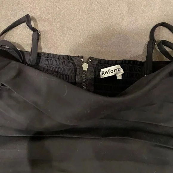 Reformation Lissa Dress in Black *NEW* - Picture 5 of 6